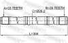 Піввісь ліва (33x394x35) FEBEST 0212-MR20MT4WDLH (фото 2)