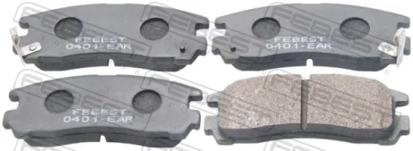 КОЛОДКИ ТОРМОЗНЫЕ ЗАДНИЕ (MITSUBISHI GALANT E55A/E75A 1992-1996) FEBEST 0401-EAR