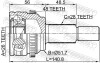 Шрус зовнішній задній 26x50x28 FEBEST 0510-CX5A48R (фото 2)