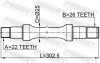 Піввісь права (22x302x26) FEBEST 0712-SX4R (фото 2)
