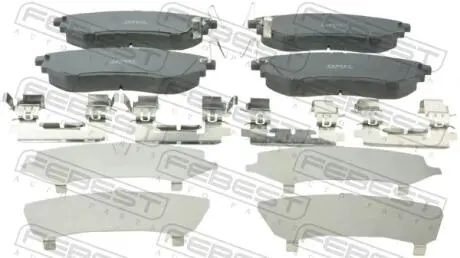 Фото 1 - колодки гальмівні FEBEST 0801-W10F Колодки гальмівні FEBEST 0801-W10F (фото 1)
