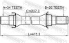 Піввісь права (34x475x26) FEBEST 1012-V250RH (фото 2)