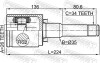 Шрус внутрішній лівий 26x35x34 FEBEST 1811-A16LH (фото 2)