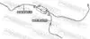 Трос ручника (задний) (R) BMW X5 (E70)/X6 (E71/E72) 06-14 (900/720mm) FEBEST 19100E70RH (фото 2)