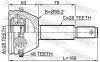 ШРКШ (зовнішній) Ford Transit 06-14 (28z/28z/59.1mm/92mm/79mm) (+ABS48z) FEBEST 2110TT985A48 (фото 2)