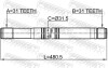 Піввісь права (31x480x31) FEBEST 2112-TT9 (фото 2)