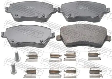 Тормозные колодки дисковые FEBEST 2401-CLIF