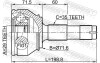 Шрус зовнішній 29x716x35 FEBEST 2510-BOX3 (фото 2)