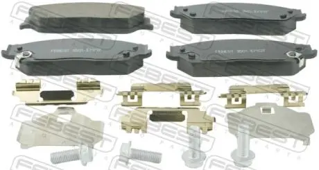 Гальмівні колодки дискові FEBEST 3501-EMGF