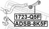 Втулка переднього стабілізатора (d23,4) FEBEST ADSB-8K5F (фото 2)