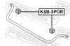 Втулка заднего стабилизатора FEBEST KSB-SPOR (фото 2)