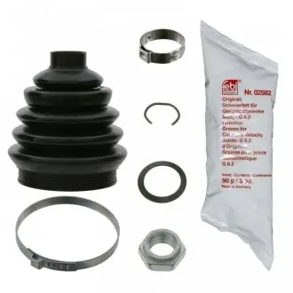 Пыльник ШРКШ (наружный) VW Caddy I/II -00/ Golf III/ IV -06 (26x78x109) + смазка + хомуты + гайка FEBI BILSTEIN 03595