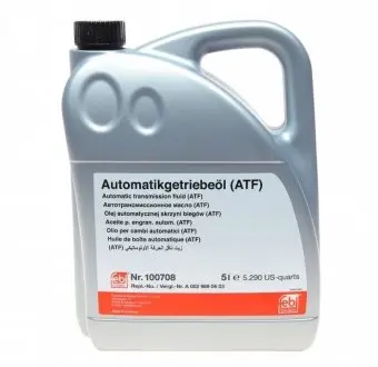 Масло АКПП ATF (5L) (желтое)) (MB 236.16/236.17) FEBI BILSTEIN 100708