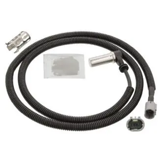 Датчик ABS передн Лів/Прав (кутовий, 1330мм, 2pin, із втулкою) RVI C, G, KERAX, MAGNUM, MAJOR, MANAGER, MAXTER, PREMIUM, R FEBI BILSTEIN 106406