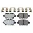 Комплект гальмівних колодок задн, CHEVROLET VOLT, OPEL INSIGNIA B, INSIGNIA B COUNTRY, INSIGNIA B GRAND SPORT 1.5-2.0D 01.16- FEBI BILSTEIN 116249 (фото 1)