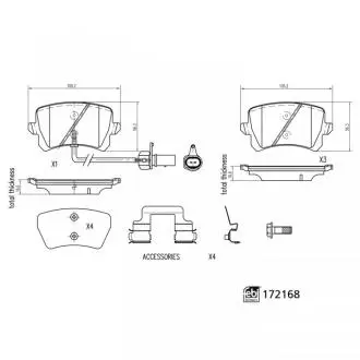 Автозапчасть FEBI BILSTEIN 172168