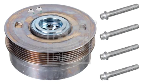 Шків колінчастого валу (кількість ребер: 5) BMW 2 (F45), 2 GRAN TOURER (F46), X1 (F48), X2 (F39), MINI (F55), (F56), (F57), CLUBMAN (F54), COUNTRYMAN (F60) 1.2/1.5 12.13- FEBI BILSTEIN 173069