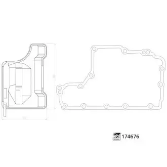 Фильтр АКПП Opel Combo 1.3-1.7D 94- FEBI BILSTEIN 174676