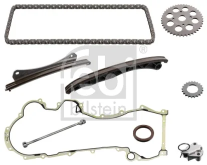 Комплект ГРМ (ланцюг + шестерня) ALFA ROMEO MITO, CHEVROLET AVEO, CITROEN NEMO, NEMO/MINIVAN, FIAT 500, 500 C, 500L, 500X, DOBLO, DOBLO CARGO, DOBLO/MINIVAN, FIORINO, FIORINO/MINIVAN 1.3D 06.03- FEBI BILSTEIN 176049