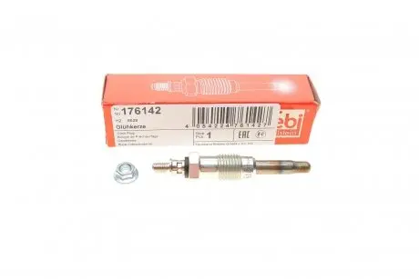 Свеча накаливания Renault Clio/19 1.9D 88-98 (11V) (M12x1.25/6s) FEBI BILSTEIN 176142
