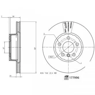 Автозапчасть FEBI BILSTEIN 177996