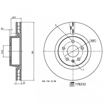 Автозапчасть FEBI BILSTEIN 178232