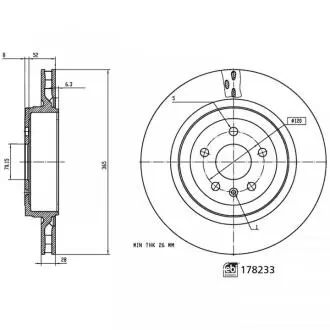 Автозапчасть FEBI BILSTEIN 178233