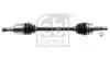Привідний вал передн Лів CITROEN C1, C1 II, PEUGEOT 107, 108, TOYOTA AYGO, AYGO/HATCHBACK 1.0/1.4D 06.05- FEBI BILSTEIN 182114 (фото 1)