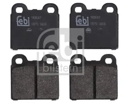 Комплект гальмівних колодок передн, VW GARBUS 1.3/1.5/1.6 01.66-07.03 FEBI BILSTEIN 183647