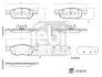 Комплект гальмівних колодок передн, MAZDA 2, TOYOTA AYGO X, YARIS 1.0/1.5/1.5H 02.20- FEBI BILSTEIN 183658 (фото 1)