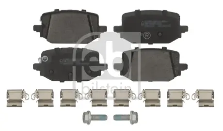 Комплект гальмівних колодок задн, NISSAN QASHQAI III 1.3H/1.5H 04.21- FEBI BILSTEIN 184228