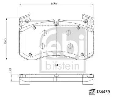 Автозапчасть FEBI BILSTEIN 184439