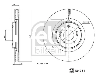 Автозапчасть FEBI BILSTEIN 184761