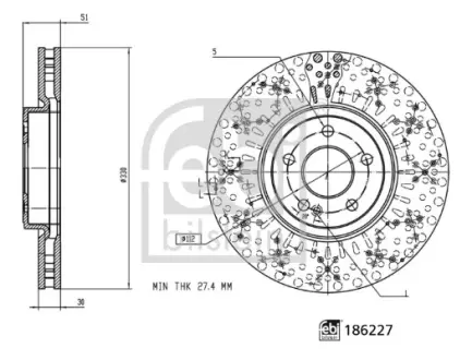 Автозапчасть FEBI BILSTEIN 186227