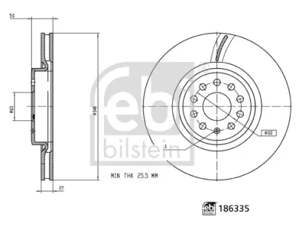 Автозапчасть FEBI BILSTEIN 186335