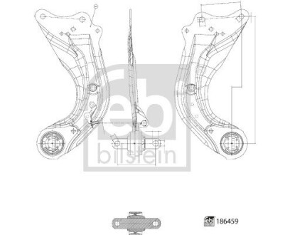 Важіль підвіски FEBI BILSTEIN 186459