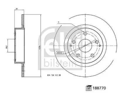 Автозапчасть FEBI BILSTEIN 188770