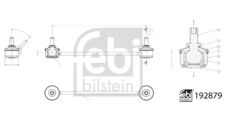 Тяга стабилизатора (заднего) Hyundai Ix35/Kia Sportage 10- FEBI BILSTEIN 192879