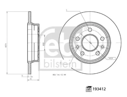 Автозапчасть FEBI BILSTEIN 193412