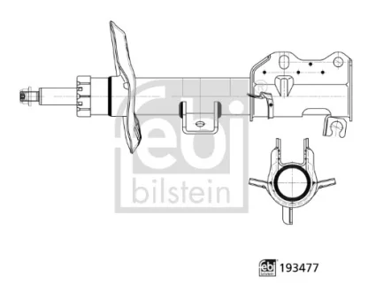 Амортизатор передн Лів/Прав MERCEDES VIANO (W639), VITO / MIXTO (W639), VITO (W639) 2.1D-Electric 09.03- FEBI BILSTEIN 193477