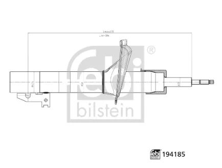 FEBI FORD амортизатор газ.передн. Transit 01- FEBI BILSTEIN 194185
