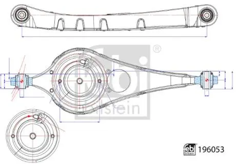 Важіль підвіски коліс задній FEBI BILSTEIN 196053