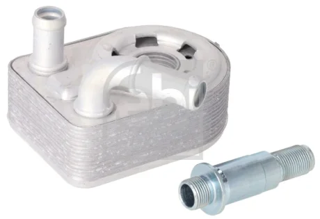 Масляний радіатор VOLVO S60 II, S80 II, V40, V60 I, V70 III FORD B-MAX, C-MAX II, ECOSPORT, FIESTA, FIESTA VI, FOCUS II, FOCUS III, FOCUS III/HATCHBACK, FOCUS II/KOMBI, GALAXY II 1.4-2.5 07.04- FEBI BILSTEIN 196061