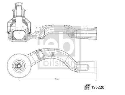 Рульовий наконечник FEBI BILSTEIN 196220