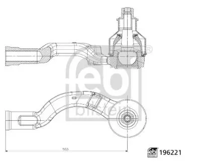 Рульовий наконечник FEBI BILSTEIN 196221