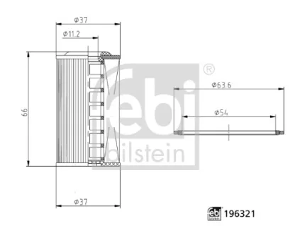 Гідравлічний фільтр коробки передач MITSUBISHI MIRAGE / SPACE STAR VI, MIRAGE VI, OUTLANDER IV, NISSAN JUKE, MICRA IV, MICRA V, NOTE, PATHFINDER IV, PULSAR, QASHQAI I, QASHQAI II 1.0-3.5 02.07- FEBI BILSTEIN 196321 (фото 1)