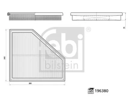 Фільтр повітряний FEBI BILSTEIN 196380