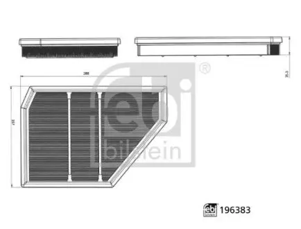 Фільтр повітряний FEBI BILSTEIN 196383