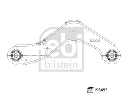 Фото важіль підвіски FEBI BILSTEIN 196495 Важіль підвіски FEBI BILSTEIN 196495