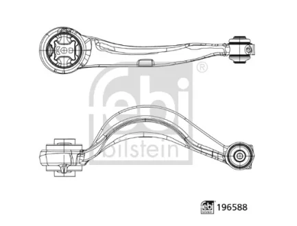 Важіль підвіски передній Лів нижн передн 12,2 мм JAGUAR I-PACE Electric 02.18- FEBI BILSTEIN 196588